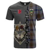 Gayre Hunting Tartan T-shirt - Lion Rampant And Celtic Thistle Style