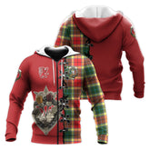 Gibsone (Gibson - Gibbs) Tartan Hoodie - Lion Rampant And Celtic Thistle Style
