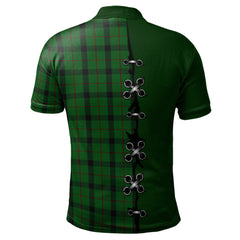 Kincaid Tartan Polo Shirt - Lion Rampant And Celtic Thistle Style