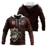 MacAlister of Skye Tartan Hoodie - Lion Rampant And Celtic Thistle Style