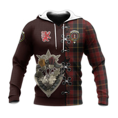 MacAlister of Skye Tartan Hoodie - Lion Rampant And Celtic Thistle Style