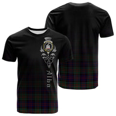 MacDonald Of Clanranald Tartan Crest T-shirt - Alba Celtic Style