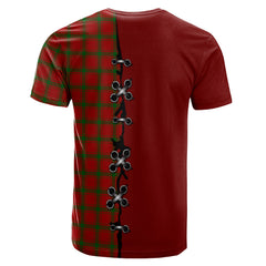 MacDonald of Sleat Tartan T-shirt - Lion Rampant And Celtic Thistle Style