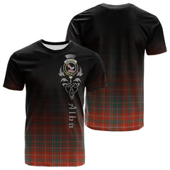 MacDougall Ancient Tartan Crest T-shirt - Alba Celtic Style