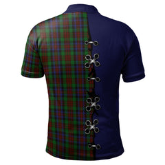 MacDuff Hunting Tartan Polo Shirt - Lion Rampant And Celtic Thistle Style