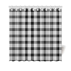Macfarlane Black _ White Tartan Shower Curtain