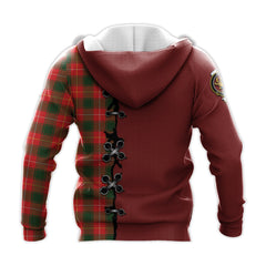 MacFie Modern Tartan Hoodie - Lion Rampant And Celtic Thistle Style