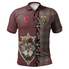 MacGregor Hunting Ancient Tartan Polo Shirt - Lion Rampant And Celtic Thistle Style