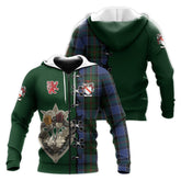 McFadzen 01 Tartan Hoodie - Lion Rampant And Celtic Thistle Style