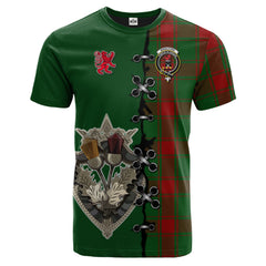Middleton Tartan T-shirt - Lion Rampant And Celtic Thistle Style