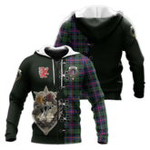 Morrison Modern Tartan Hoodie - Lion Rampant And Celtic Thistle Style