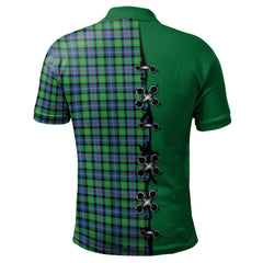 Murray of Atholl Ancient Tartan Polo Shirt - Lion Rampant And Celtic Thistle Style