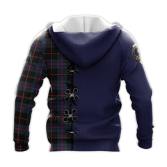 Nairn Tartan Hoodie - Lion Rampant And Celtic Thistle Style