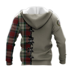 Rose White Dress Tartan Hoodie - Lion Rampant And Celtic Thistle Style