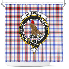 Boswell Tartan Crest Shower Curtain