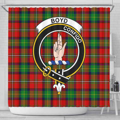 Boyd Tartan Crest Shower Curtain