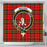 Brodie Tartan Crest Shower Curtain