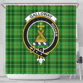 Galloway Tartan Crest Shower Curtain