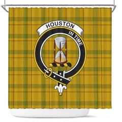 Houston Tartan Crest Shower Curtain