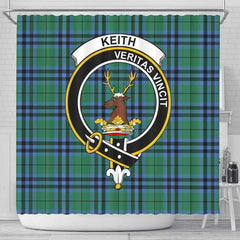 Keith Tartan Crest Shower Curtain