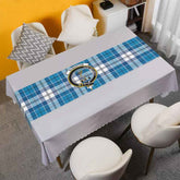 Roberton Tartan Crest Table Runner - Cotton table runner