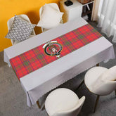 Ross Tartan Crest Table Runner - Cotton table runner