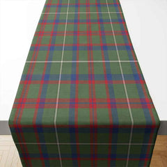 Shaw Green Modern Tartan Table Runner - Cotton table runner