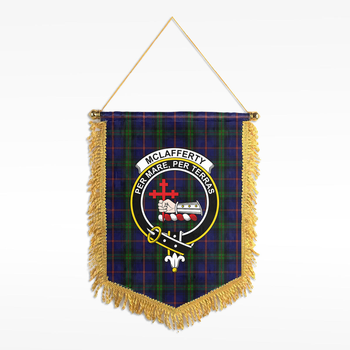 McLafferty Tartan Crest Wall Hanging Banner