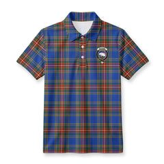 Bethune Ancient Tartan Crest Birdseye Mesh Polo Shirt