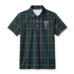 Cathcart Tartan Crest Birdseye Mesh Polo Shirt