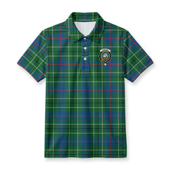 Duncan Ancient Tartan Crest Birdseye Mesh Polo Shirt