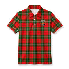 Gartshore Tartan Crest Birdseye Mesh Polo Shirt