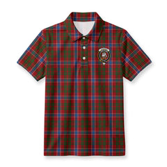 Harkness Dress Tartan Crest Birdseye Mesh Polo Shirt