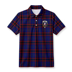 Home Modern Tartan Crest Birdseye Mesh Polo Shirt