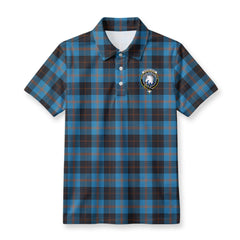 Horsburgh Tartan Crest Birdseye Mesh Polo Shirt