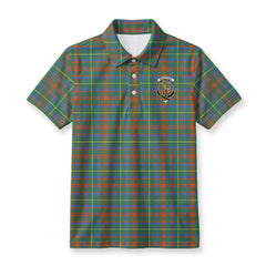 MacIntosh Hunting Ancient Tartan Crest Birdseye Mesh Polo Shirt