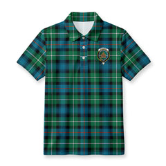 MacKenzie Ancient Tartan Crest Birdseye Mesh Polo Shirt