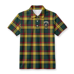 MacMillan Old Modern Tartan Crest Birdseye Mesh Polo Shirt