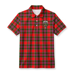 Maule Tartan Crest Birdseye Mesh Polo Shirt