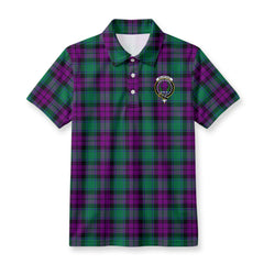 McArthur - Milton Tartan Crest Birdseye Mesh Polo Shirt