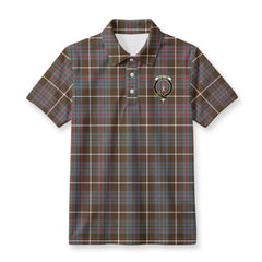 McIntyre Hunting Weathered Tartan Crest Birdseye Mesh Polo Shirt