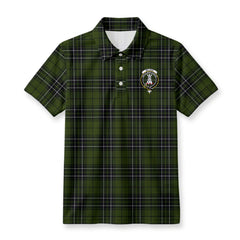 McLean Hunting Tartan Crest Birdseye Mesh Polo Shirt