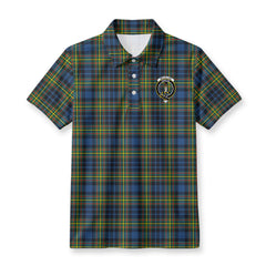 McLellan Ancient Tartan Crest Birdseye Mesh Polo Shirt