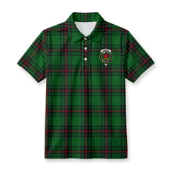 Primrose Tartan Crest Birdseye Mesh Polo Shirt