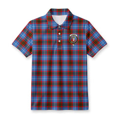 Skirving Tartan Crest Birdseye Mesh Polo Shirt
