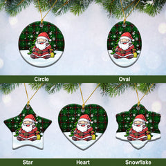 Beveridge Tartan Christmas Ceramic Ornament - Scottish Santa Style