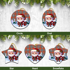 McFarlane Ancient Tartan Christmas Ceramic Ornament - Santa Claus In Kilt Style