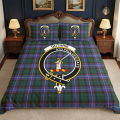 Guthrie Modern Tartan Crest Bedding Set