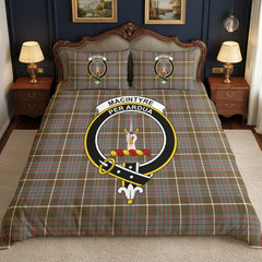 MacIntyre Hunting Weathered Tartan Crest Bedding Set
