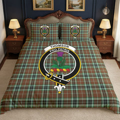 Thomson Hunting Modern Tartan Crest Bedding Set